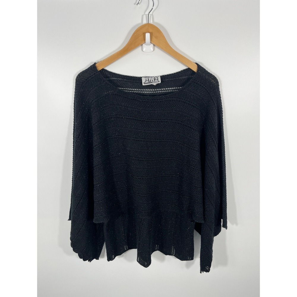 VTG Whimsigoth Boho Dark Fairy Witchy Womens Top 3X Oversized Sparkle